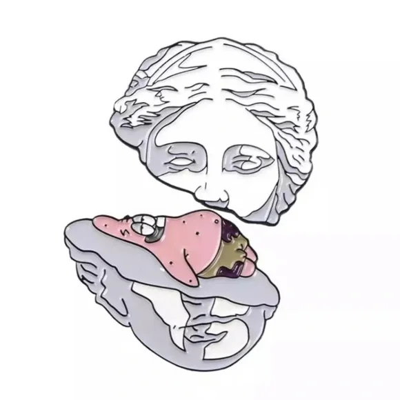 8/$40 Patrick Star Split Sculpture Enamel Pin Set - Picture 5 of 8